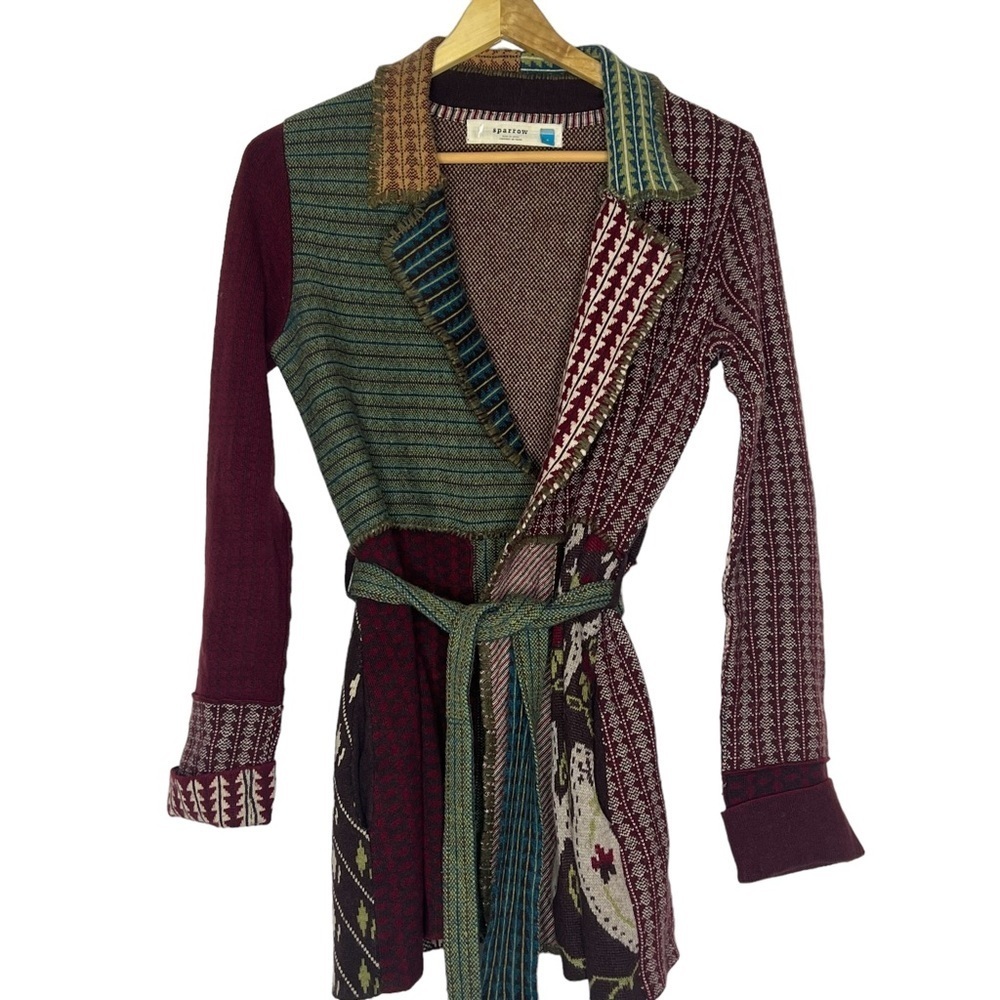 Sparrow Multicolor Patchwork Cardigan - image 3
